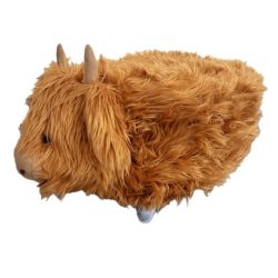 Alpine Corporation 27"L Farm Highland Cow Footstool