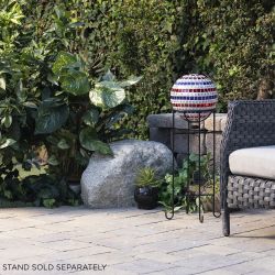 Gazing Globe with Patriotic Stars and Stripes