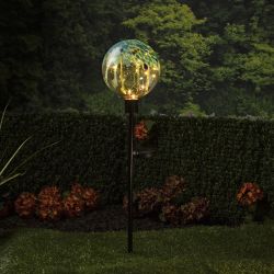 Solar Colorful Raindrop Splashes Glass Ball LED