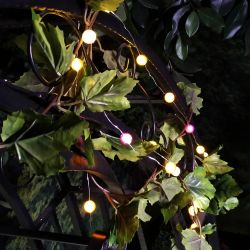 10pc Colorful Tiny Gem String Lights w/LEDs - Tray Pk of 36
