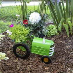 Lime Green Tractor Planter