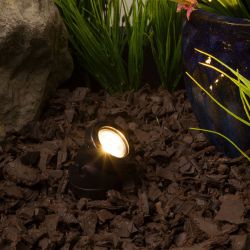 Alpine Corporation Power Beam Indoor/Outdoor 10 Watt Halogen Light with Garden Stake