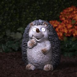 Solar Hedgehog Statue with LED Lights