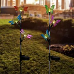 Solar Triple Insects LED Garden Stake - Asst. Tray Pack of 16