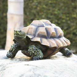 Alpine Corporation 9" Tall Indoor/Outdoor Weather-Resistant Turtle Yard Statue Decoration