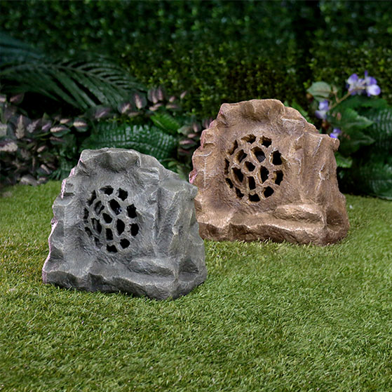 solar powered rock speakers