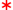 red asterisk
